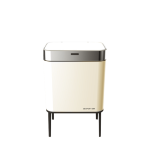 פח אשפה אלקטרוני 45 ליטר SMARTER- שמנת \ לבן \ שחור